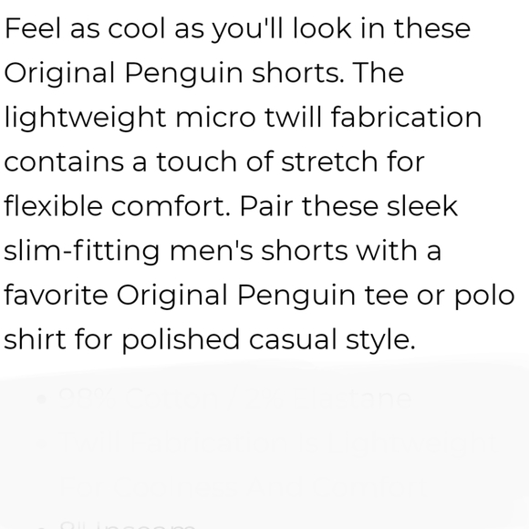 Original Penguin Lightweight Straight Fit Slim NWT - Picture 3 of 7